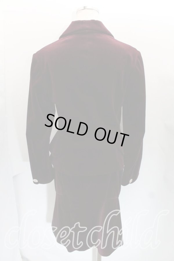 画像2: ヴィヴィアンウエストウッド 中古 / 別珍ベッティーナセットアップ 3/2 ボルドー  H-24-04-14-151-su-OD-ZH (2)