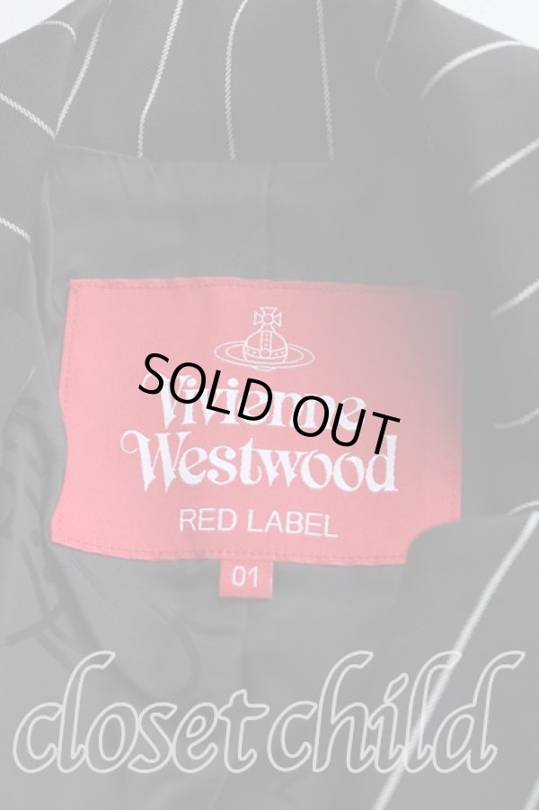 画像5: ヴィヴィアンウエストウッド 中古 / ストライプラブジャケットセットアップ 01 黒  H-24-04-14-153-su-OD-ZH (5)