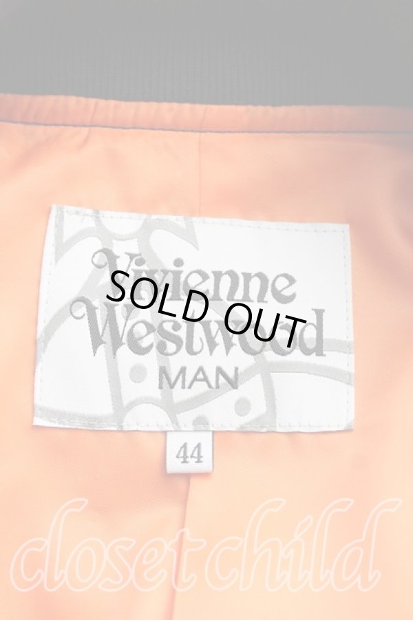 画像3: ヴィヴィアンウエストウッド MAN 中古 / MA-1ライダースブルゾン 44 黒  H-24-04-21-049-jc-OD-ZH (3)