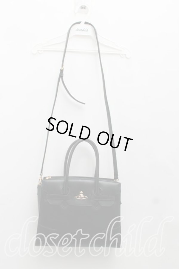 画像4: ヴィヴィアンウエストウッド 中古 / プレーン2wayバッグ  黒  H-24-04-21-103-ba-IN-ZH (4)