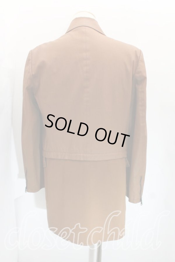 画像2: ヴィヴィアンウエストウッド MAN 中古 / ライダースジャケット 46 茶  H-24-04-28-004-co-OD-ZH (2)