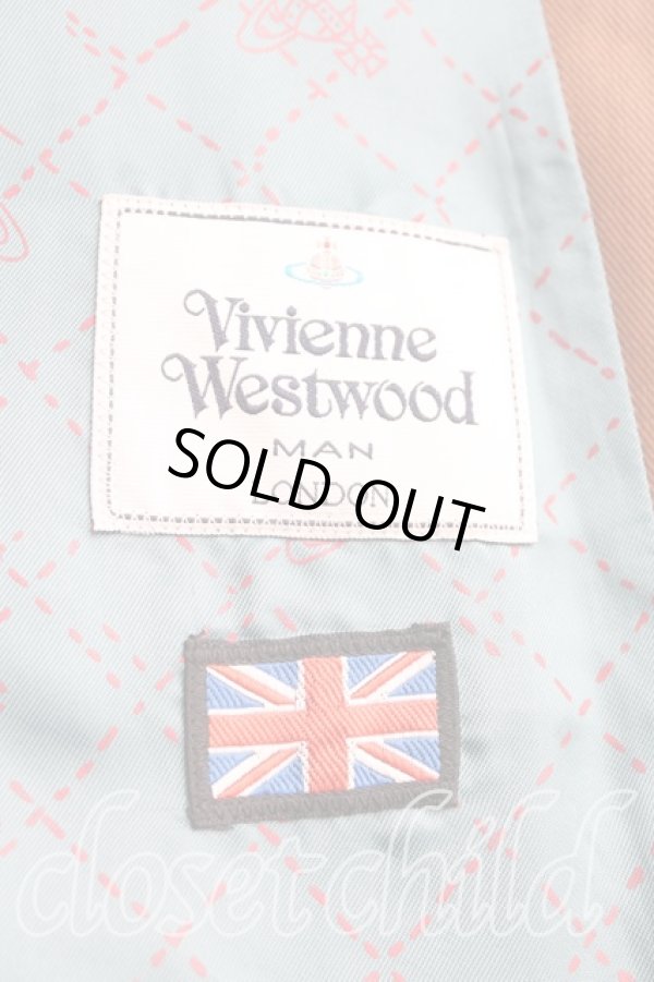 画像5: ヴィヴィアンウエストウッド MAN 中古 / ライダースジャケット 46 茶  H-24-04-28-004-co-OD-ZH (5)