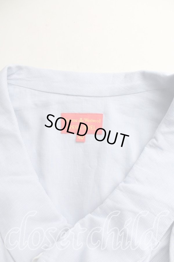 画像5: ヴィヴィアンウエストウッド 中古 / コルセットシャツワンピース 40 青  H-24-04-28-065-op-IN-ZH (5)