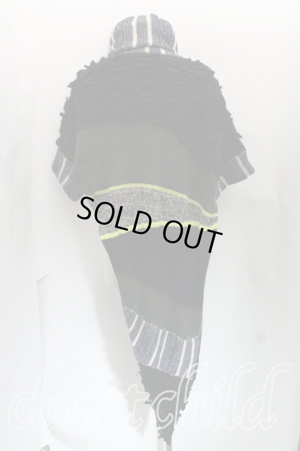 画像2: ヴィヴィアンウエストウッド MAN 中古 / パッチワークニット  黒  H-24-04-28-074-to-IN-ZH (2)