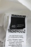 画像4: ヴィヴィアンウエストウッド 中古 / カラーオーブ刺繍ハリスLOVEシャツ 40 白  H-24-04-28-077-bl-IN-ZH (4)