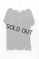 【USED】Vivienne Westwood / カラーオーブ刺繍Tシャツ ヴィヴィアンウエストウッド ビビアンL 黒 【中古】 H-24-05-05-009-ts-OD-ZH