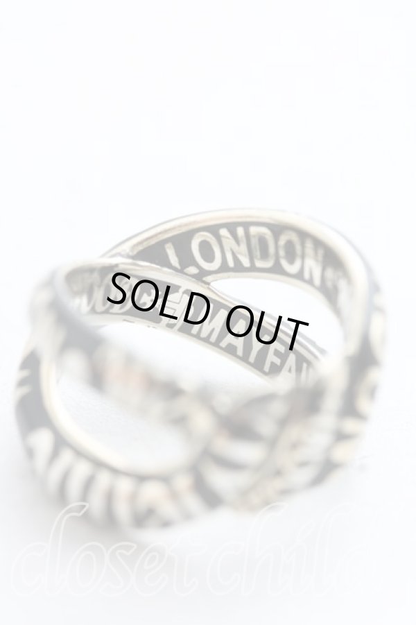 画像4: ヴィヴィアンウエストウッド 中古 / HILMA リング M 黒  H-24-05-12-030-rg-OD-ZH (4)