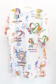 画像2: ヴィヴィアンウエストウッド MAN 中古 / thank you総柄Tシャツ 46 マルチ  H-24-05-19-040-ts-OD-ZH (2)
