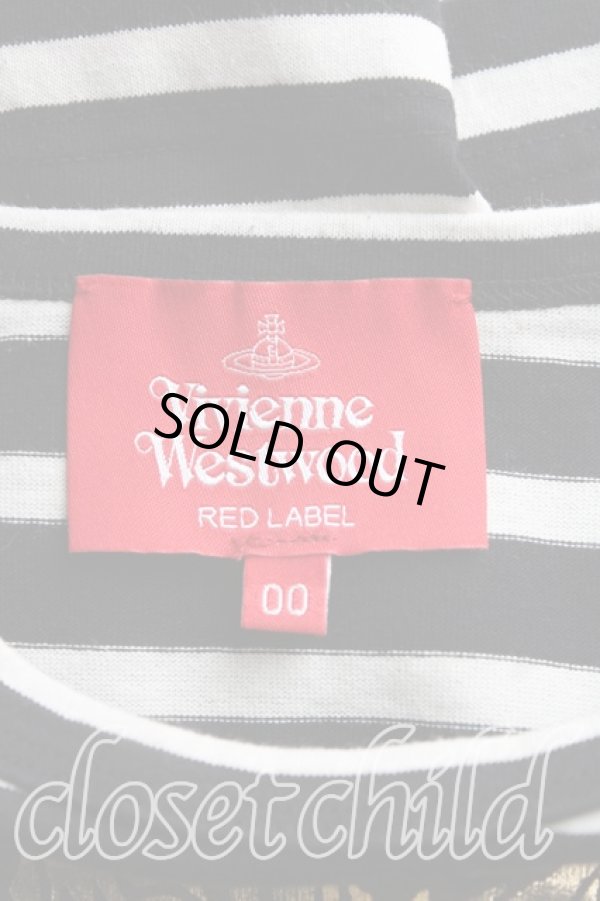 画像3: ヴィヴィアンウエストウッド 中古 / 額縁ボーダーカットソー 00 黒  H-24-05-19-047-to-OD-ZH (3)