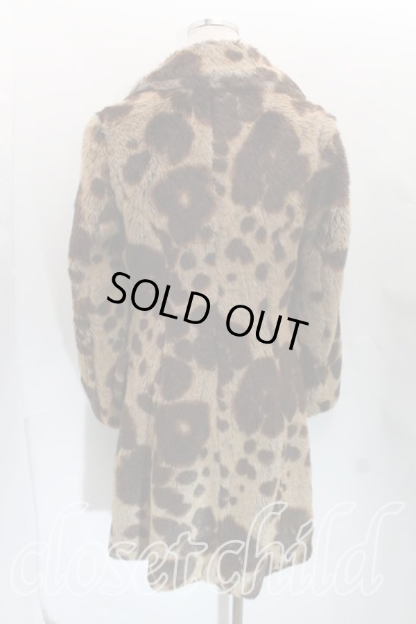 画像2: ヴィヴィアンウエストウッド 中古 / レオパードファーコート 1 茶  H-24-05-26-029-co-IN-ZH (2)