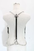 画像2: ヴィヴィアンウエストウッド 中古 / STUDS BELTSチェーンハーネス  黒  H-24-06-02-022-gd-OD-ZH (2)