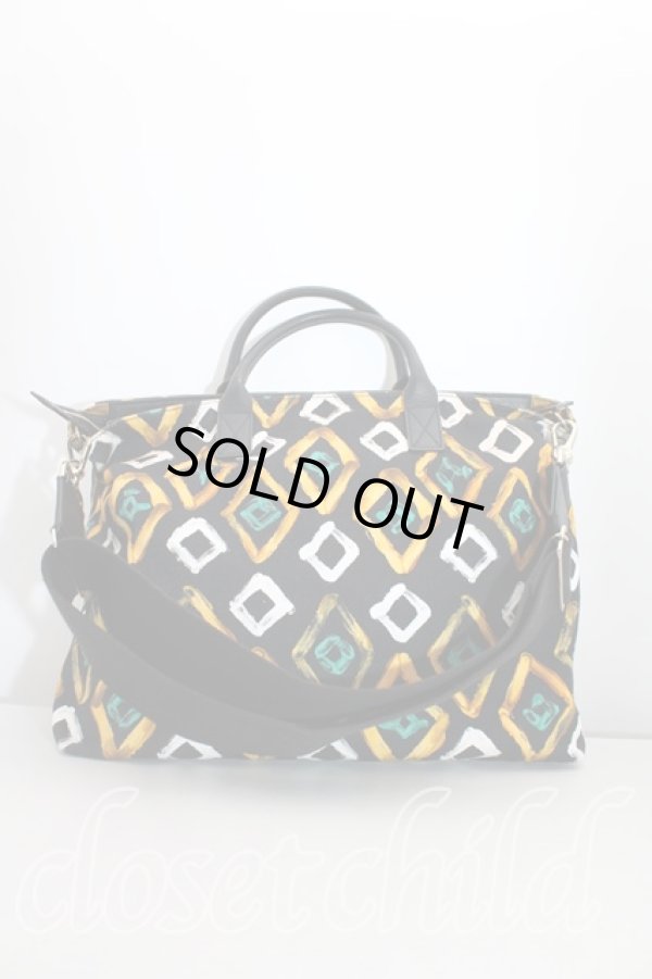 画像2: ヴィヴィアンウエストウッド 中古 / 総柄2wayバッグ  黒  H-24-06-02-004-ba-IN-ZH (2)