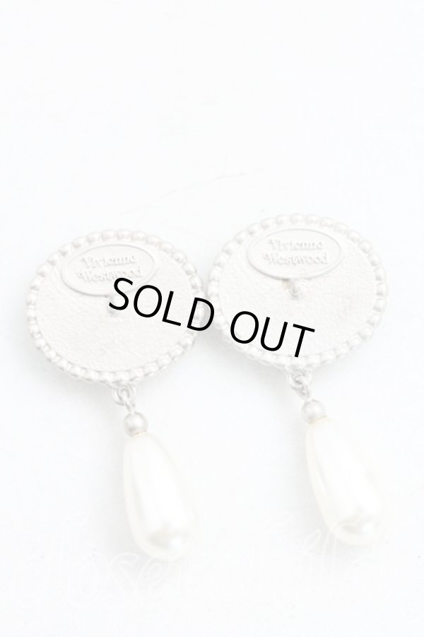 画像3: ヴィヴィアンウエストウッド 中古 / エナメルボタンピアス  シルバー  H-24-06-02-075-er-OD-ZH (3)