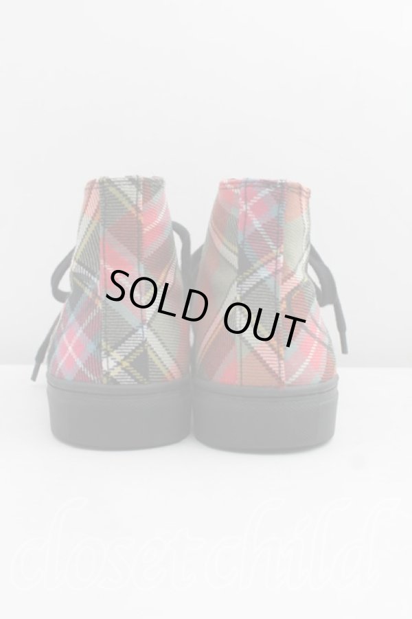 画像4: ヴィヴィアンウエストウッド 中古 / PLIMSOLL HIGH TOP スニーカー 37 マルチ  H-24-06-02-017-sh-OD-ZH (4)