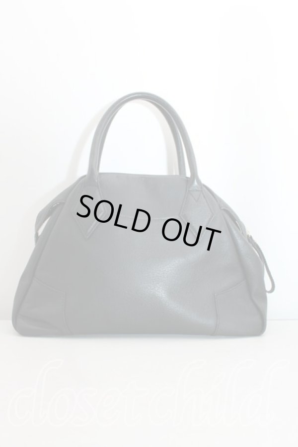 画像2: ヴィヴィアンウエストウッド 中古 / レザーヤスミンバッグ  黒  H-24-06-09-065-ba-IN-ZH (2)