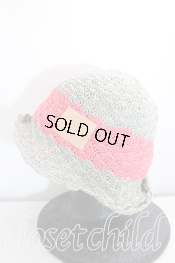 画像2: ヴィヴィアンウエストウッド 中古 / 2トーンハンドニッティングハット   H-24-06-09-070-ha-OD-ZH (2)