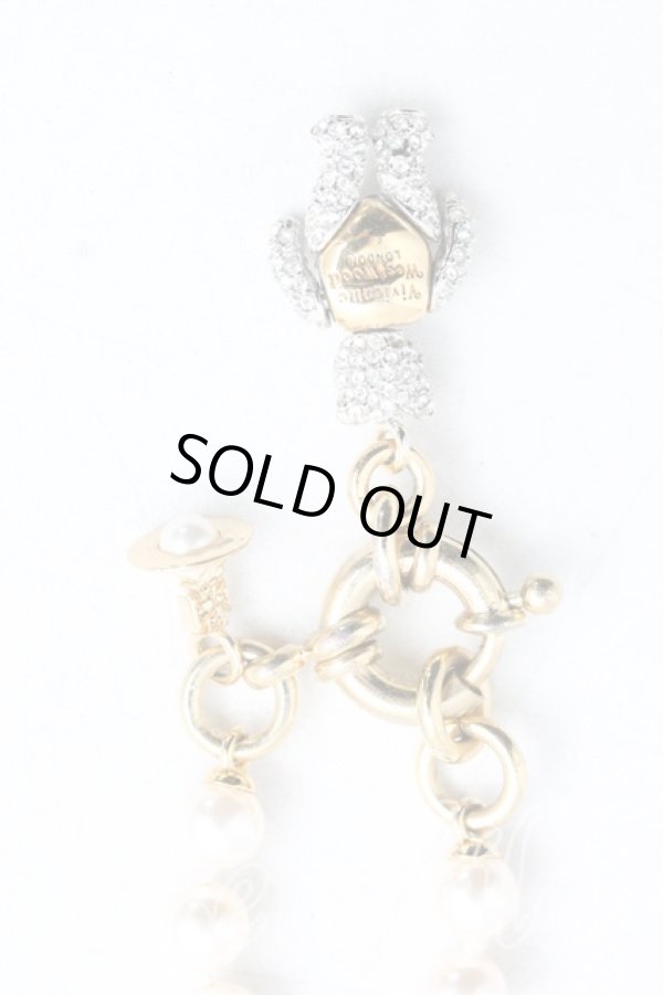 画像2: ヴィヴィアンウエストウッド 中古 / リトルテディパールチョーカー  ゴールド  H-24-06-09-073-nl-OD-ZH (2)