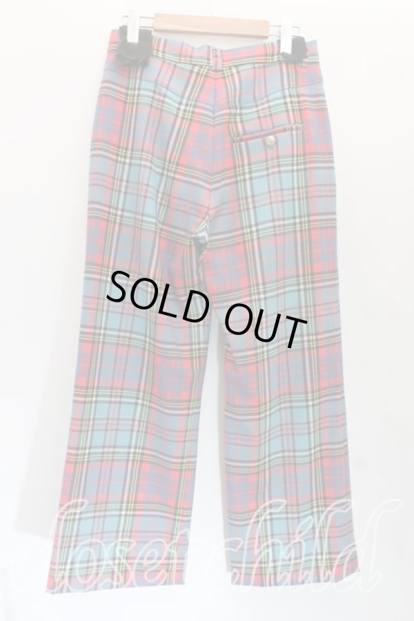 画像2: ヴィヴィアンウエストウッド 中古 / マックアンドレアスタータンパンツ 42 青  H-24-06-09-011-pa-OD-ZH (2)