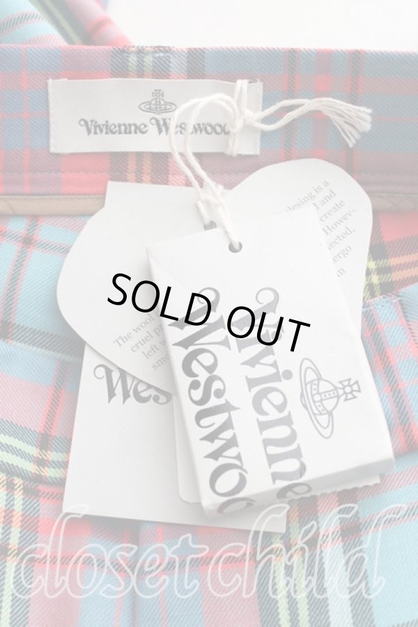 画像3: ヴィヴィアンウエストウッド 中古 / マックアンドレアスタータンパンツ 42 青  H-24-06-09-011-pa-OD-ZH (3)