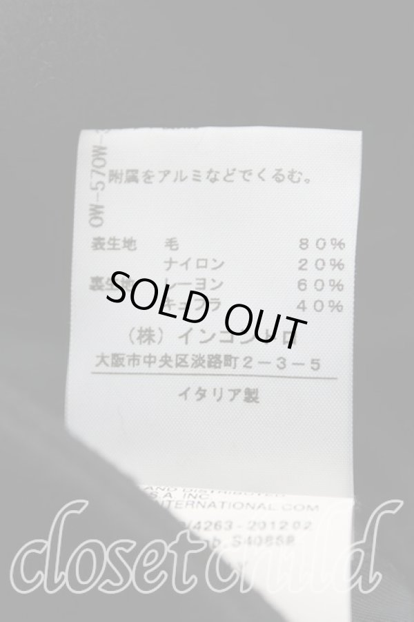 画像5: ヴィヴィアンウエストウッド 中古 / サイドボタン高襟コート 40 黒  H-24-06-16-003-co-IN-ZH (5)