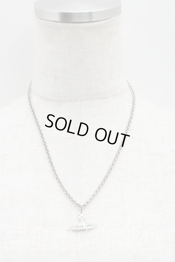 画像4: ヴィヴィアンウエストウッド 中古 / エナメルオーブネックレス  シルバー  H-24-06-23-012-nl-IN-ZH (4)