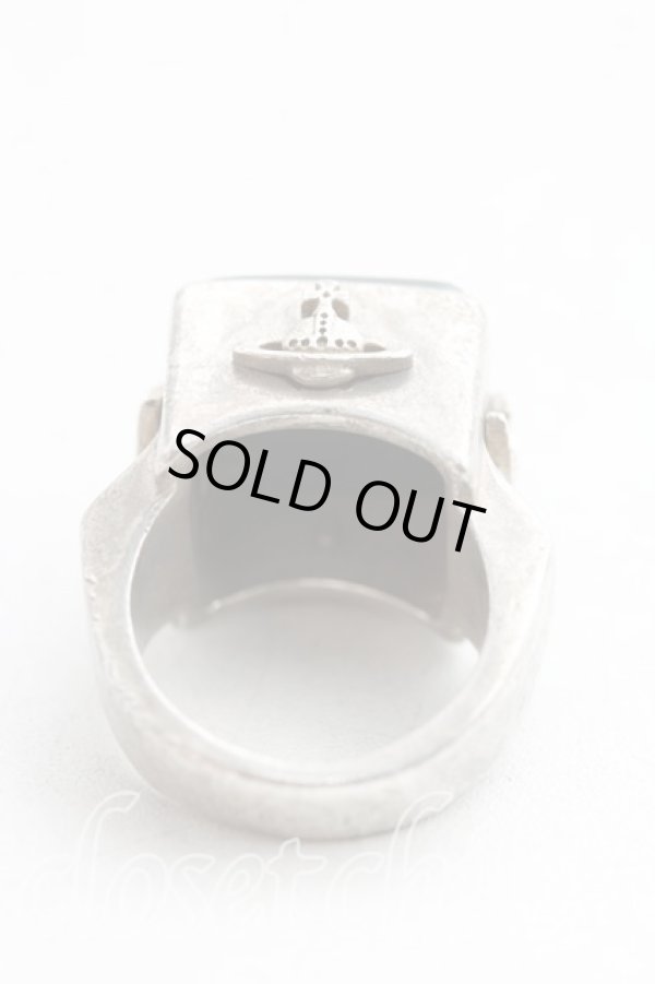 画像3: ヴィヴィアンウエストウッド 中古 / スクエアボックスリング S シルバー  H-24-06-30-027-rg-OD-ZH (3)