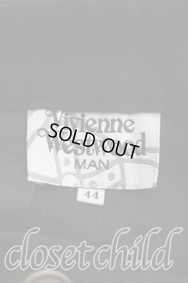 画像3: ヴィヴィアンウエストウッド MAN 中古 / /アシメトリカルフロントウールパンツ 44 黒  H-24-06-30-047-pa-OD-ZH (3)