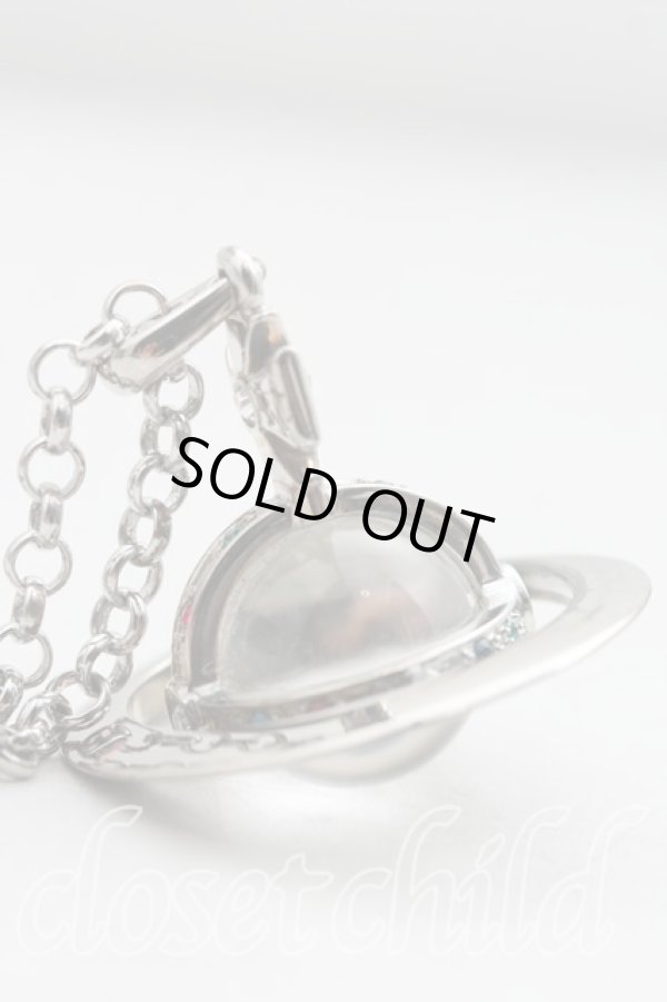 画像2: ヴィヴィアンウエストウッド 中古 / スモールオーブネックレス  シルバー  H-24-06-30-007-nl-OD-ZH (2)