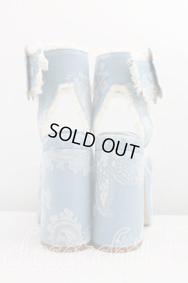 画像4: ヴィヴィアンウエストウッド 中古 / OLDE LONDONサンダル 23 青  H-24-06-30-011-sh-OD-ZH (4)