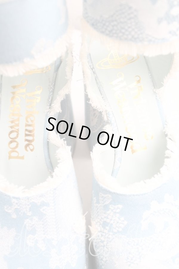 画像6: ヴィヴィアンウエストウッド 中古 / OLDE LONDONサンダル 23 青  H-24-06-30-011-sh-OD-ZH (6)