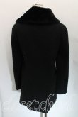 画像2: ヴィヴィアンウエストウッド 中古 / ファー付キアシンメトリーコート 2 黒  H-24-07-07-057-co-OD-ZH (2)