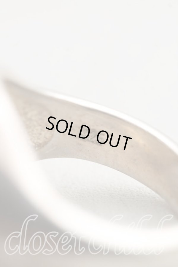 画像4: ヴィヴィアンウエストウッド 中古 / エナメルオーブボタンリング M シルバー×赤  H-24-07-07-137-rg-IN-ZH (4)