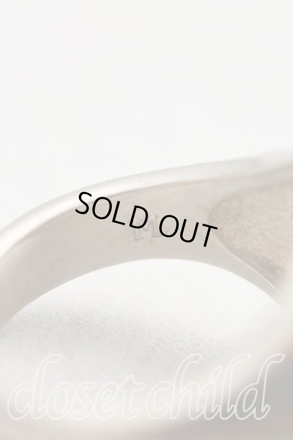 画像5: ヴィヴィアンウエストウッド 中古 / エナメルオーブボタンリング M シルバー×赤  H-24-07-07-137-rg-IN-ZH (5)