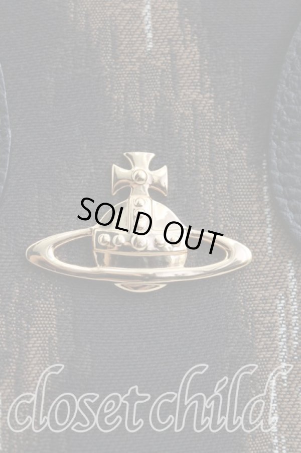 画像5: ヴィヴィアンウエストウッド 中古 / レオパードヤスミンバッグ  黒  H-24-07-14-104-ba-IN-ZH (5)