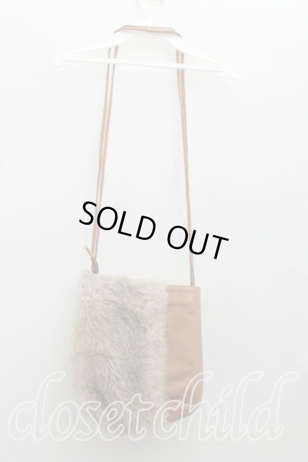 画像2: ヴィヴィアンウエストウッド 中古 / ファーショルダーバッグ  茶  H-24-07-14-105-ba-IN-ZH (2)