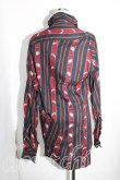画像2: ヴィヴィアンウエストウッド 中古 / CHRISSIE'S STRIPES CHAOSシャツ XS 赤  H-24-07-21-024-bl-OD-ZH (2)