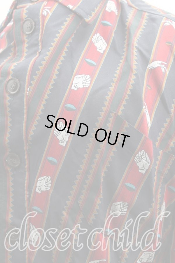 画像3: ヴィヴィアンウエストウッド 中古 / CHRISSIE'S STRIPES CHAOSシャツ XS 赤  H-24-07-21-024-bl-OD-ZH (3)