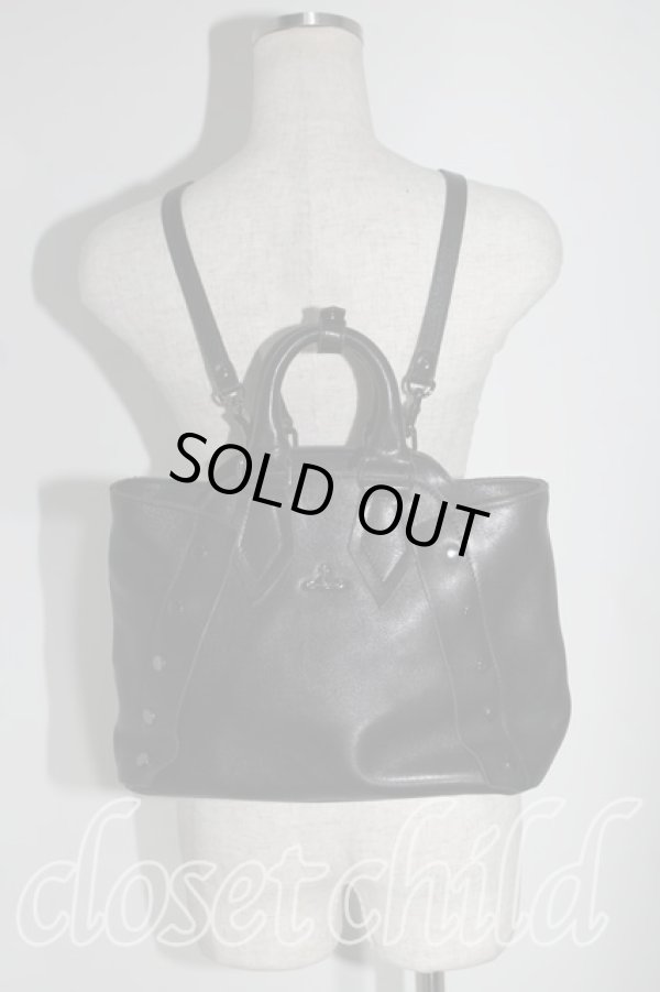 画像6: ヴィヴィアンウエストウッド 中古 / BA ヌーロック3wayリュック  黒  H-24-07-21-074-ba-OD-ZH (6)