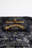 画像3: ANGLOMANIA 中古 / ラメ織チェックワンピース M 紺  H-24-07-28-004-op-IN-ZH (3)