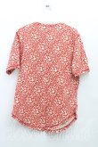 画像2: ヴィヴィアンウエストウッド MAN 中古 / 総柄Tシャツ  赤  H-24-07-28-070-ts-OD-ZH (2)
