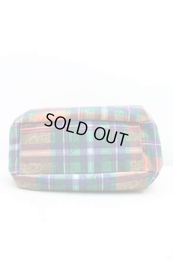 画像3: ヴィヴィアンウエストウッド 中古 / タータンチェックワンショルダーバッグ  オレンジ  H-24-08-04-039-ba-IN-ZH (3)