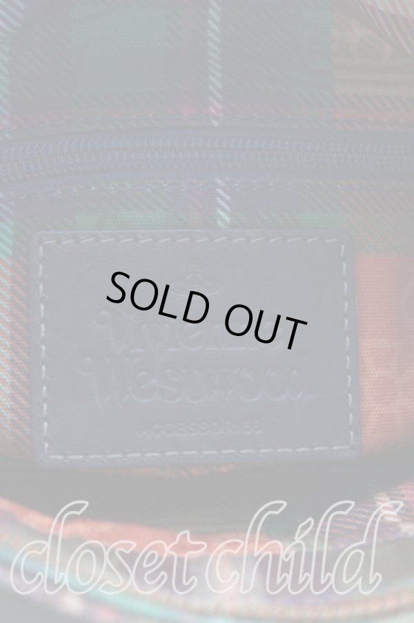 画像4: ヴィヴィアンウエストウッド 中古 / タータンチェックワンショルダーバッグ  オレンジ  H-24-08-04-039-ba-IN-ZH (4)