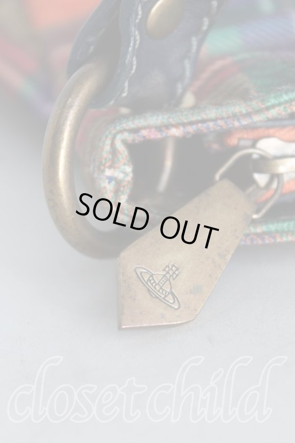 画像5: ヴィヴィアンウエストウッド 中古 / タータンチェックワンショルダーバッグ  オレンジ  H-24-08-04-039-ba-IN-ZH (5)