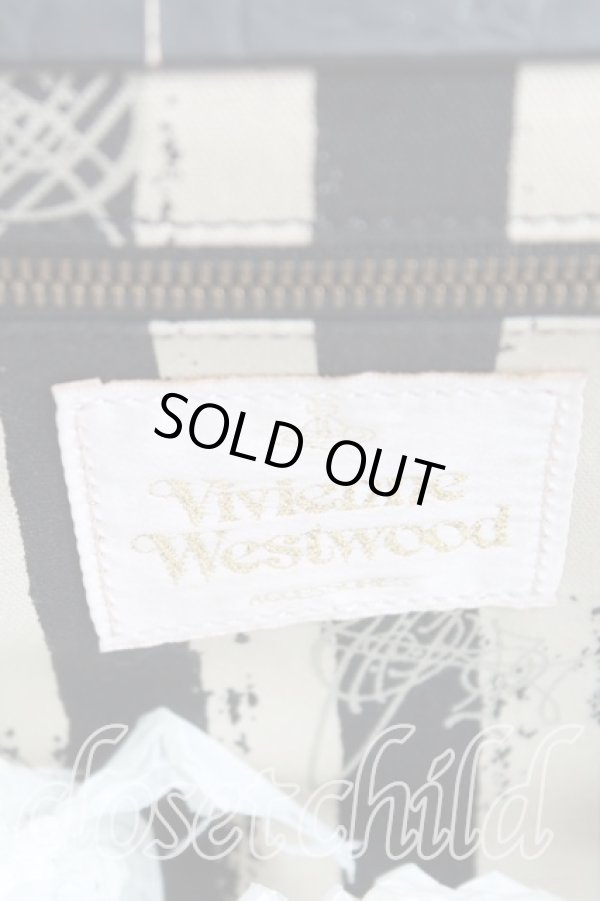 画像4: ヴィヴィアンウエストウッド 中古 / クロコガマ口ハンドバッグ  黒  H-24-08-04-040-ba-IN-ZH (4)