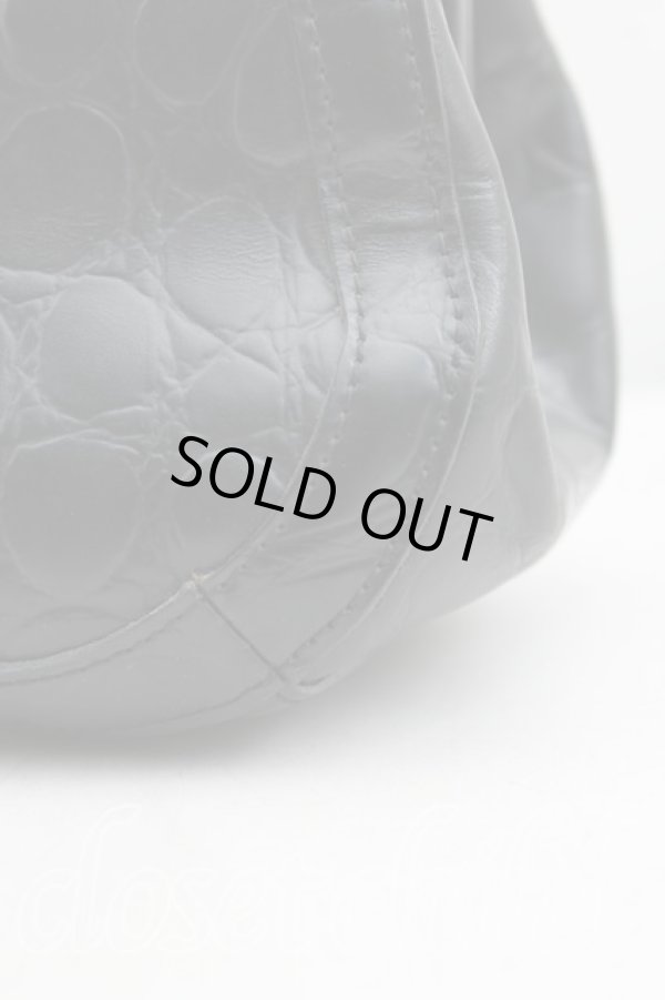 画像6: ヴィヴィアンウエストウッド 中古 / クロコガマ口ハンドバッグ  黒  H-24-08-04-040-ba-IN-ZH (6)