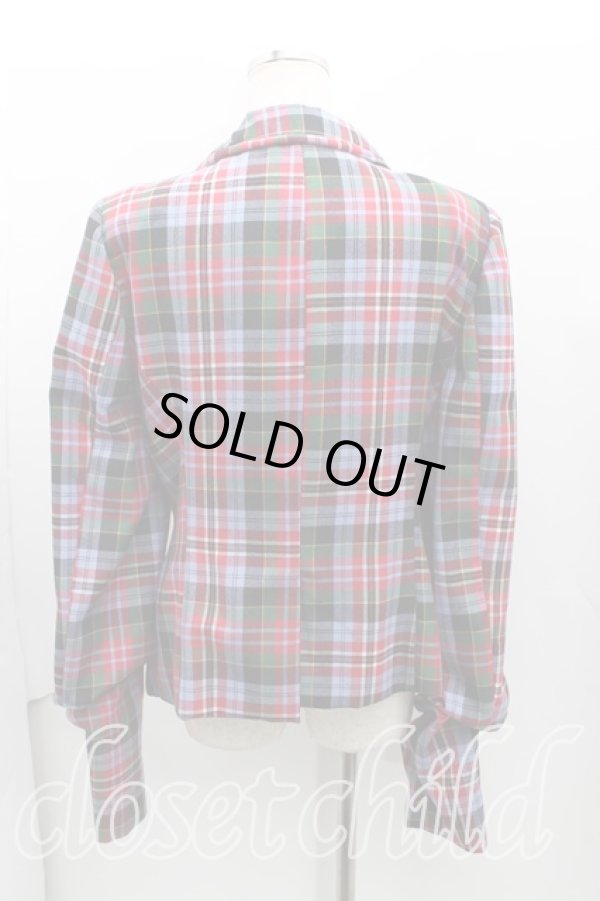 画像2: ヴィヴィアンウエストウッド 中古 / タータンチェックジャケット 48 紫×ピンク  H-24-08-11-005-su-IN-ZH (2)