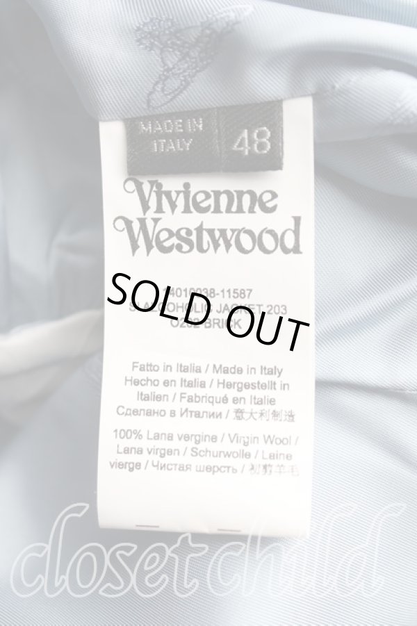 画像4: ヴィヴィアンウエストウッド 中古 / タータンチェックジャケット 48 紫×ピンク  H-24-08-11-005-su-IN-ZH (4)