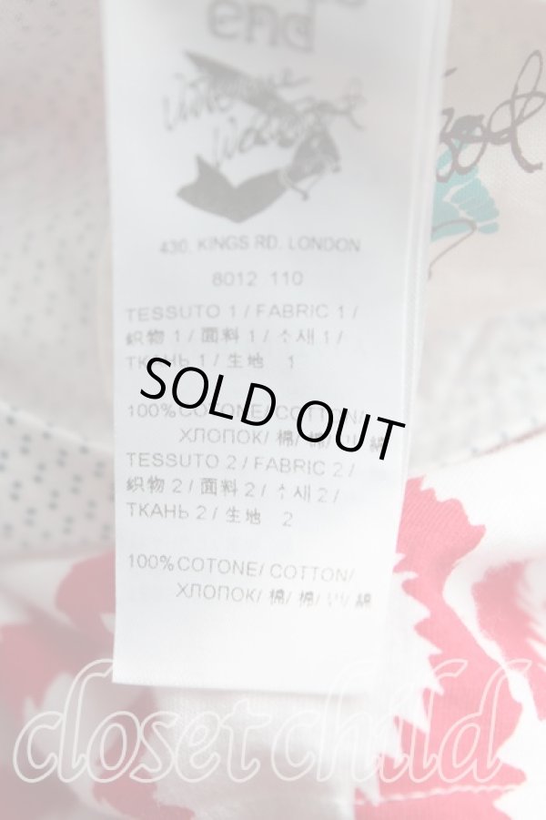 画像4: Worlds End 中古 / スクイグルカットソー OS 赤  H-24-08-11-010-to-IN-ZH (4)