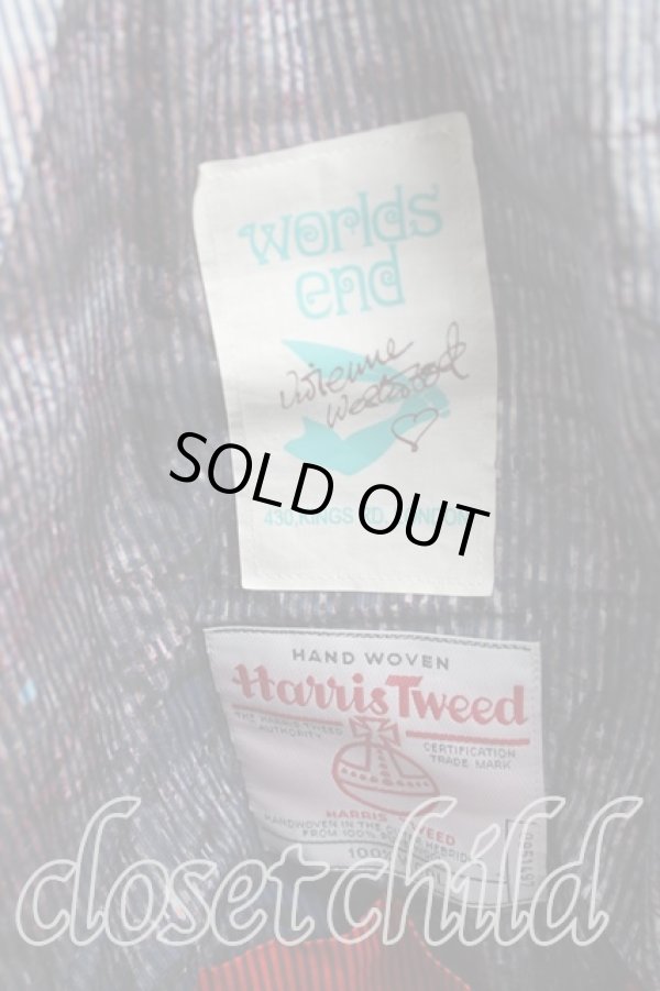 画像3: Worlds End 中古 / ハリスツイードタイガーバッグ  オレンジ  H-24-08-11-016-ba-IN-ZH (3)