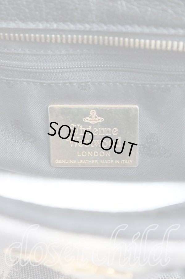 画像4: ヴィヴィアンウエストウッド 中古 / アフリカヤスミンバッグ  黒  H-24-08-18-047-ba-IN-ZH (4)